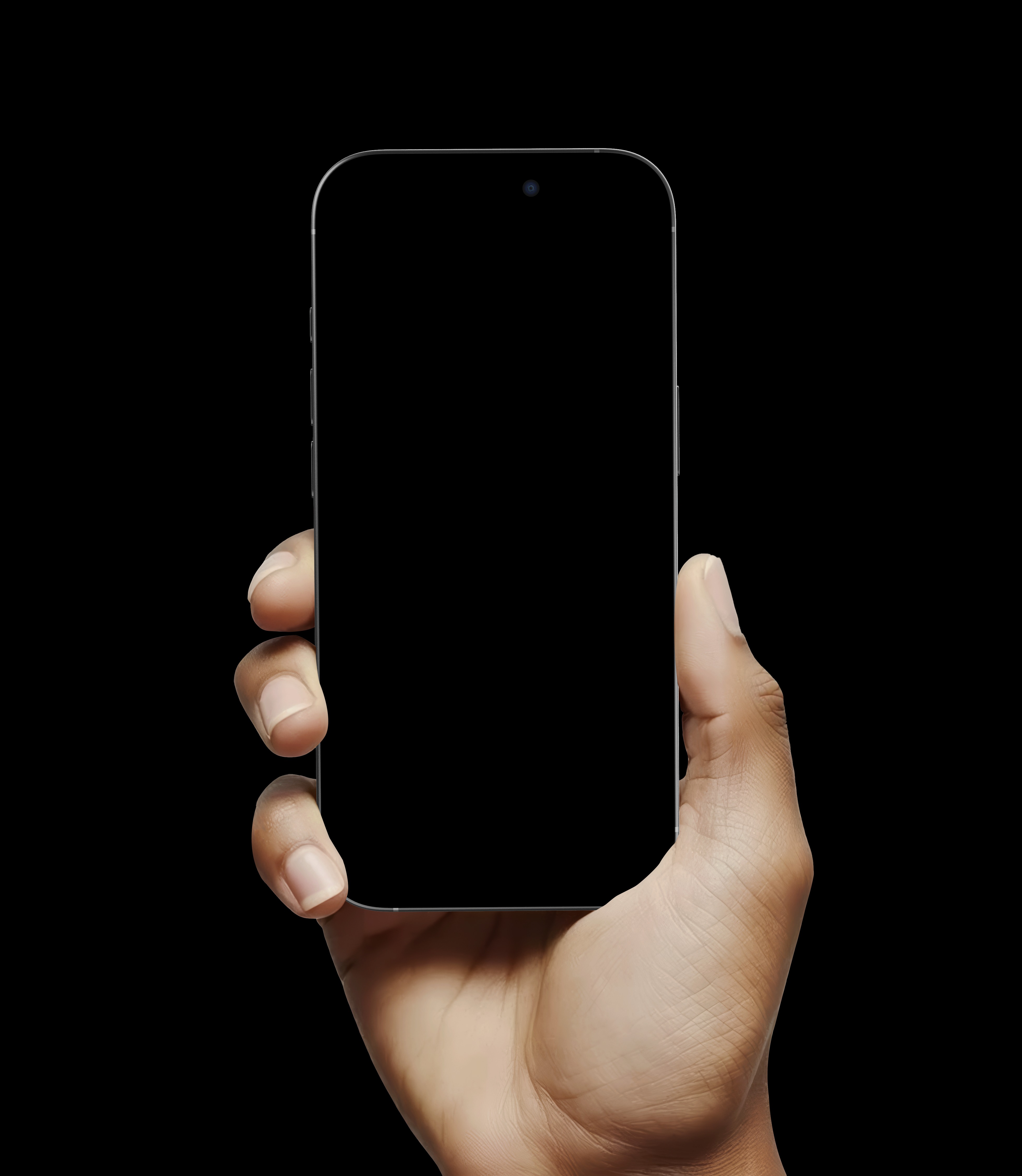 Hand holding a phone